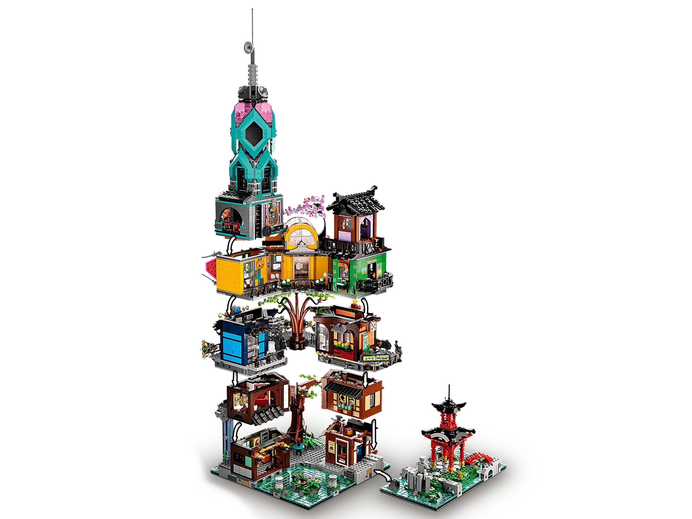 Compatible - Ninjago - 71741 - Ninjago City Gardens - 5686 Pieces (Group Order Discount Not Applicable)