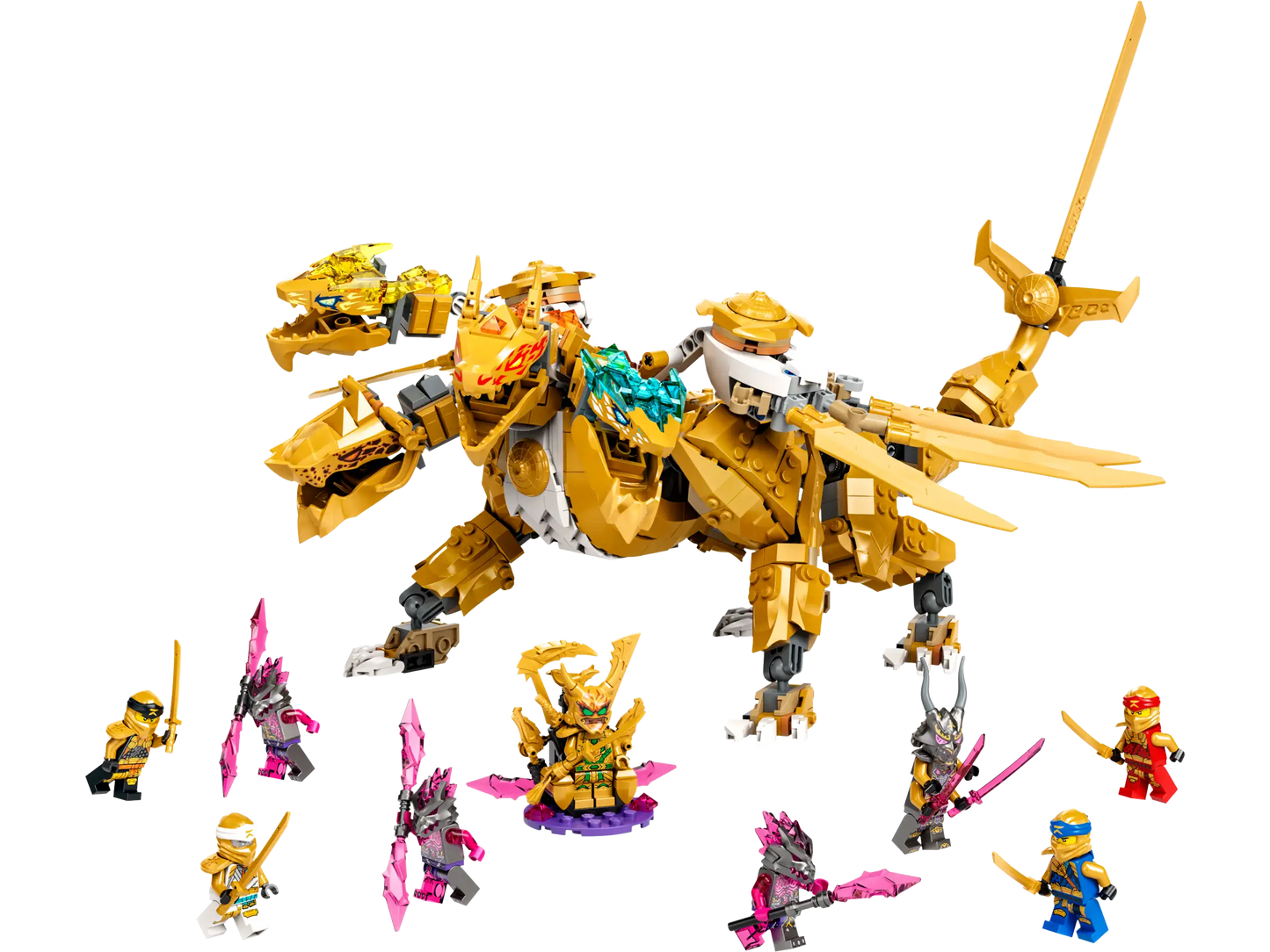 Compatible - 71774 - Lloyd’s Golden Ultra Dragon - 989 Pieces