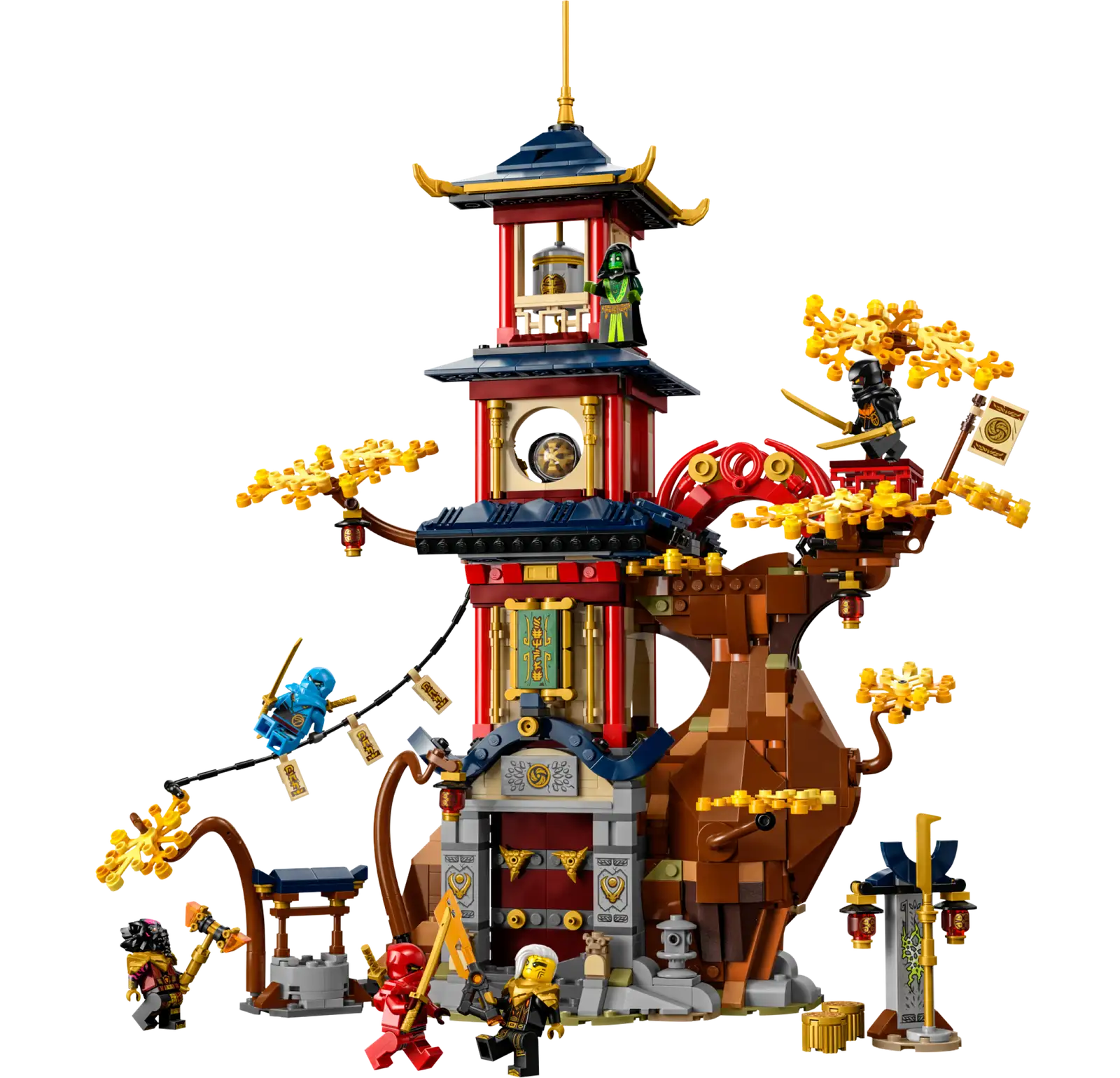 Compatible - Ninjago - 71795 - Temple of the Dragon Energy Cores - 1029 Pieces