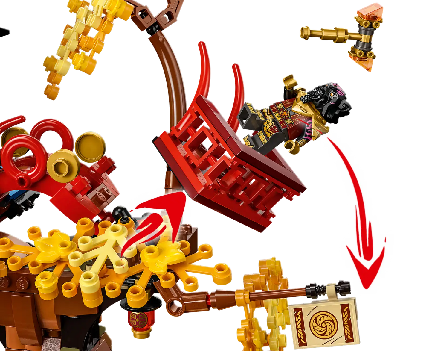 Compatible - 71795 - Temple of the Dragon Energy Cores - Ninjago Series - 1029 Pieces