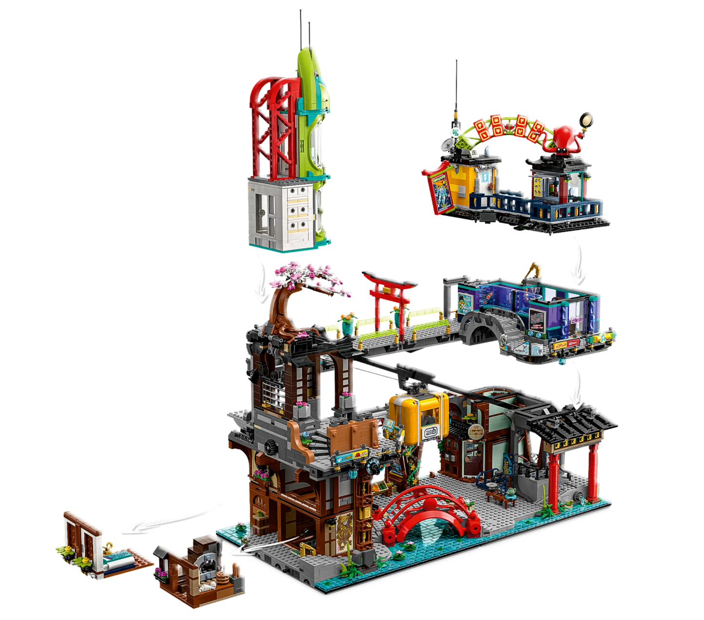 Compatible - 71799 - Ninjago - City Markets - 6163 Pieces