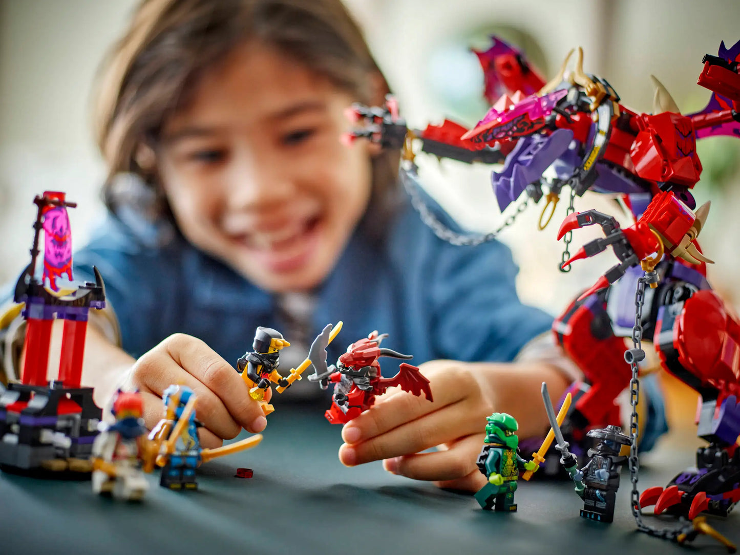 Compatible - 71832 - Ninjago - Thunderfang - The Dragon of Chaos - 668 Pieces