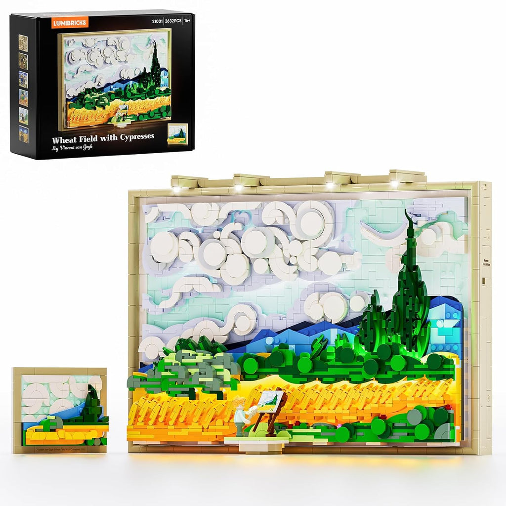 Lumibricks - 21001 - Wheat Field with Cypresses - 1886 Pieces