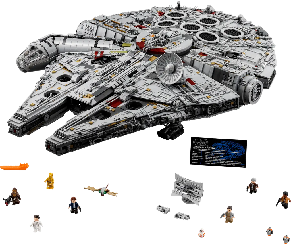 Compatible - Star Wars - 75192 - Millennium Falcon - Ultimate Collectors Edition - 7541 Pieces