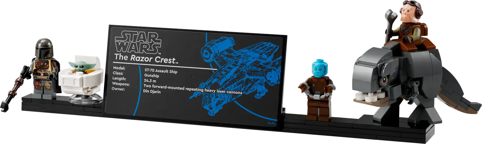 Compatible - Star Wars - 75331 - The Razor Crest - 6187 Pieces