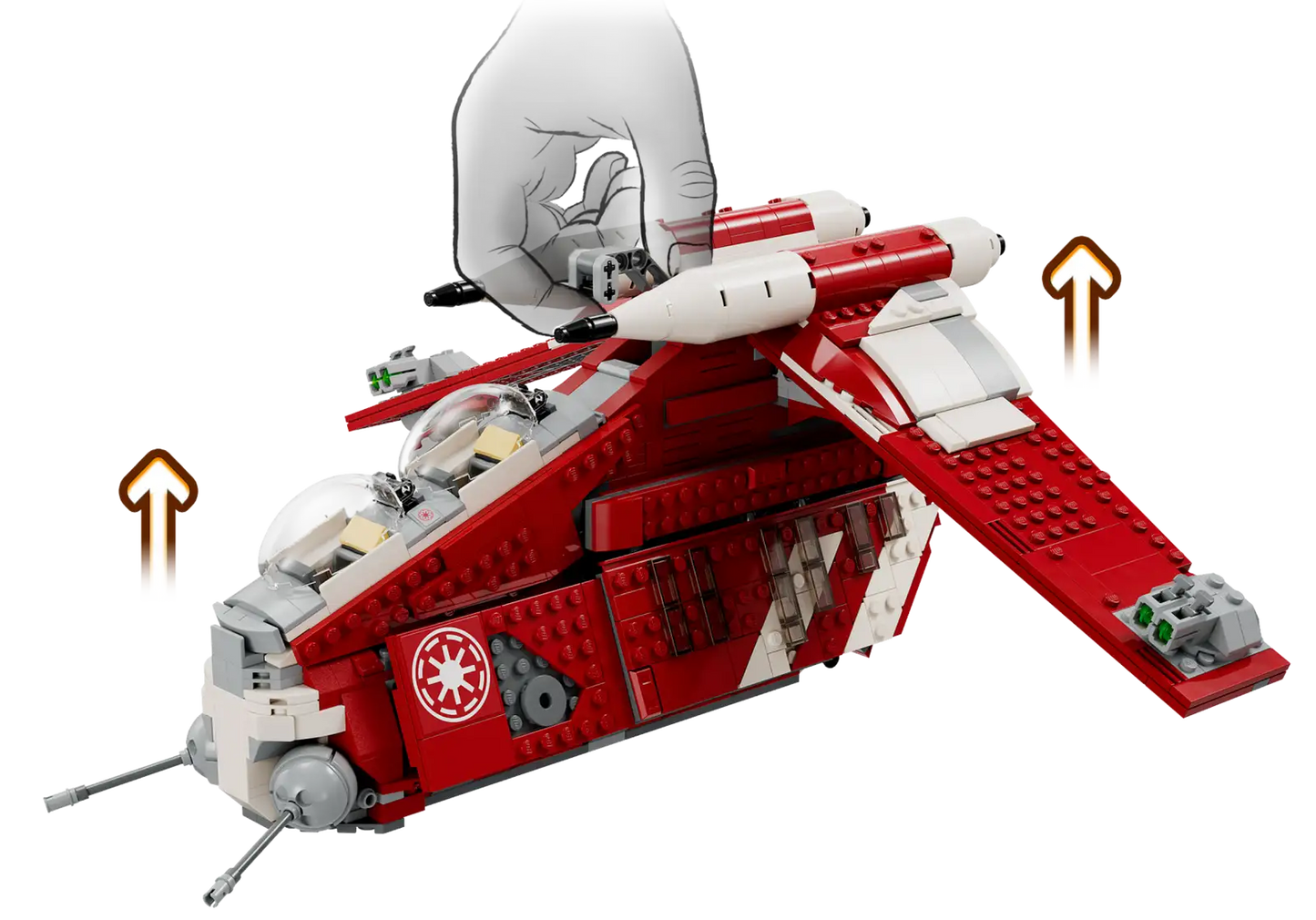 Compatible - 75354 - Coruscant Guard Gunship - 1083 Pieces