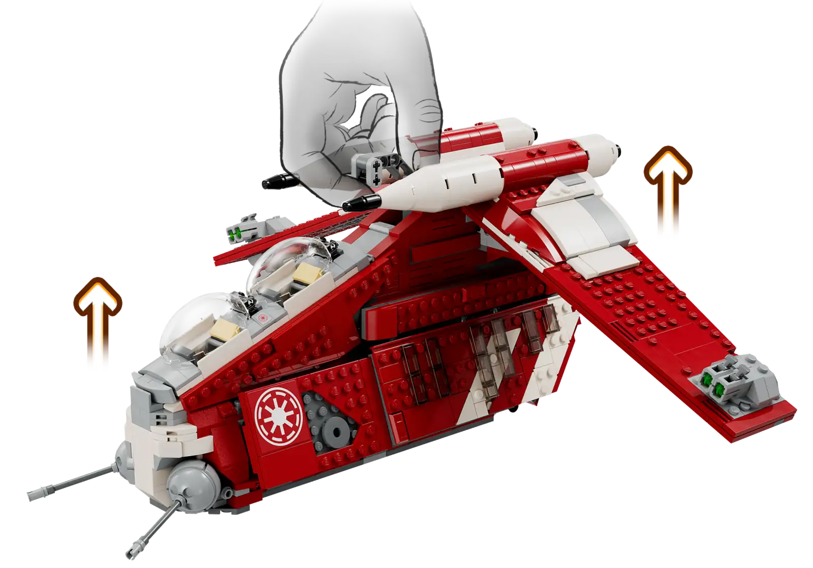 Compatible - Star Wars - 75354 - Coruscant Guard Gunship - 1083 Pieces