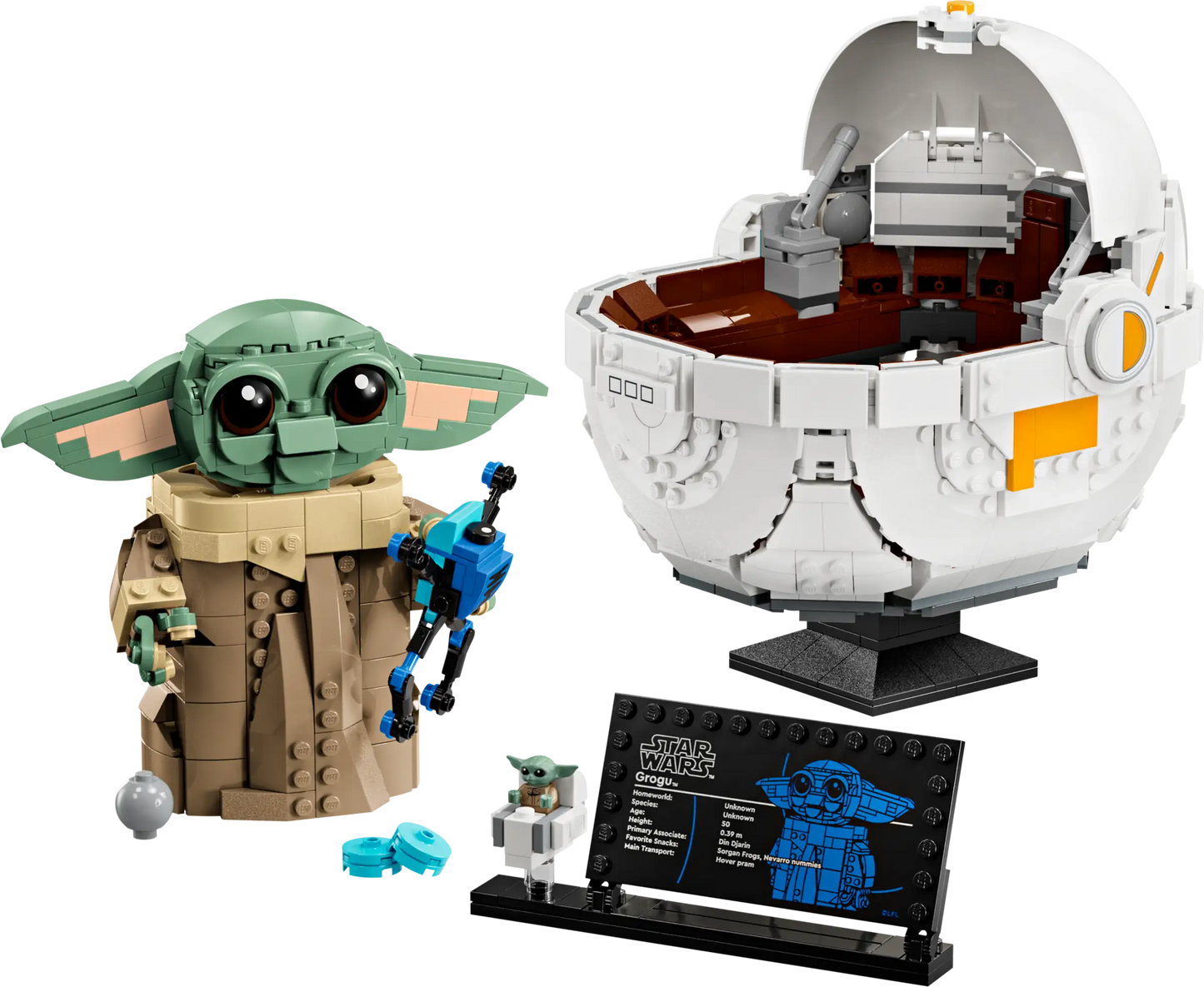 Compatible - 75403 - Grogu With Hover Pram - 1048 Pieces