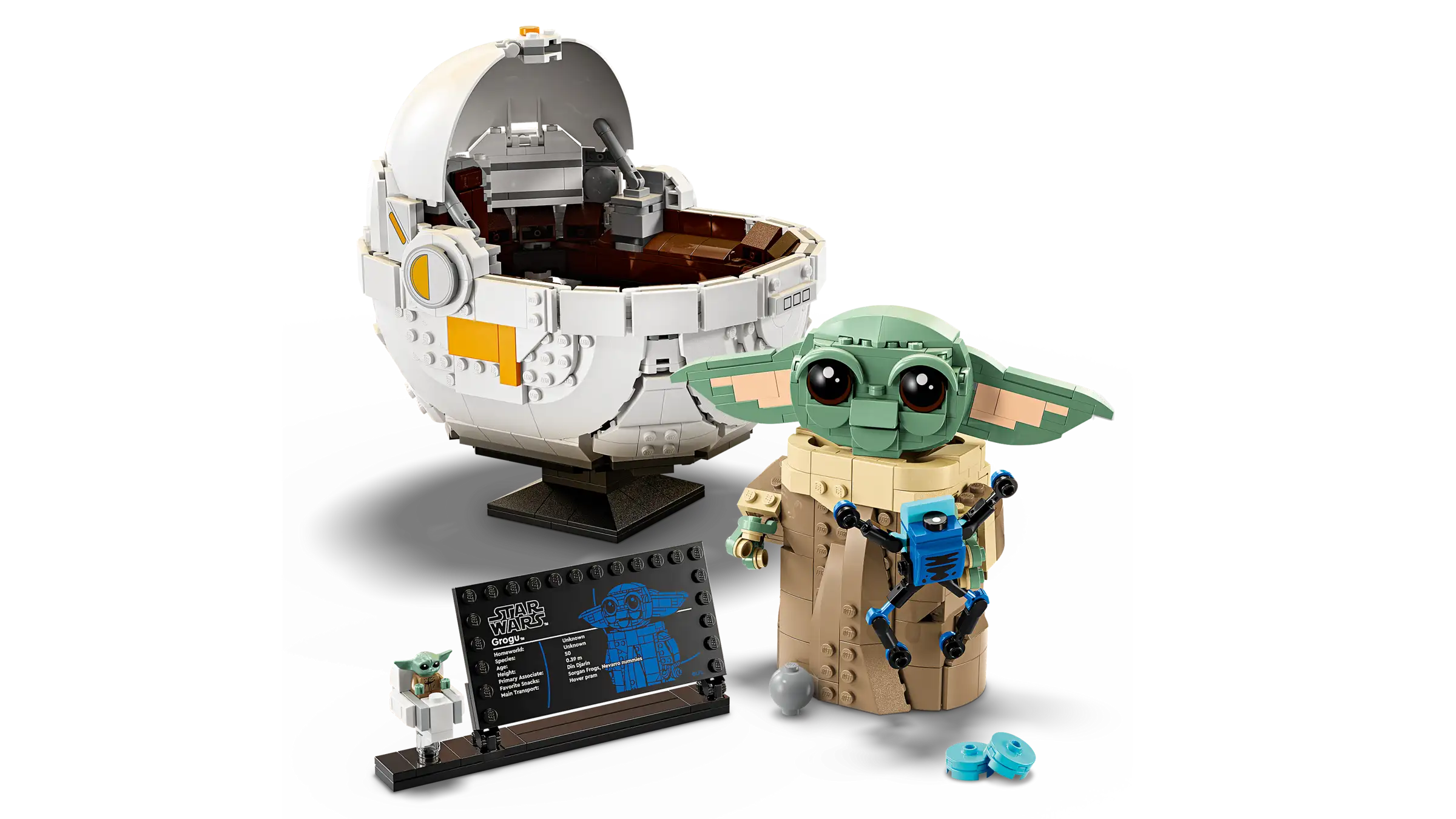 Compatible - Star Wars - 75403 - Grogu With Hover Pram - 1048 Pieces