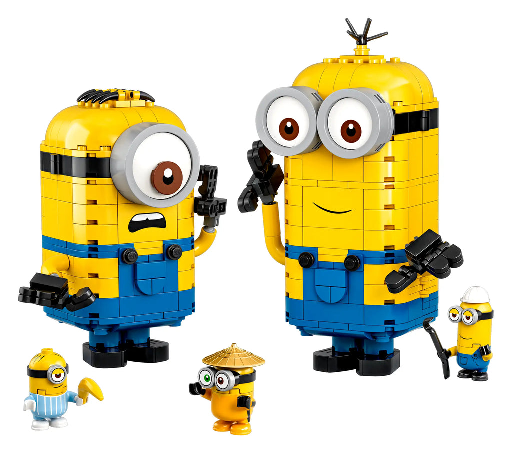Compatible - Minions - 75551 - Brickbuilt Minions And Their Lair - 876 Pieces