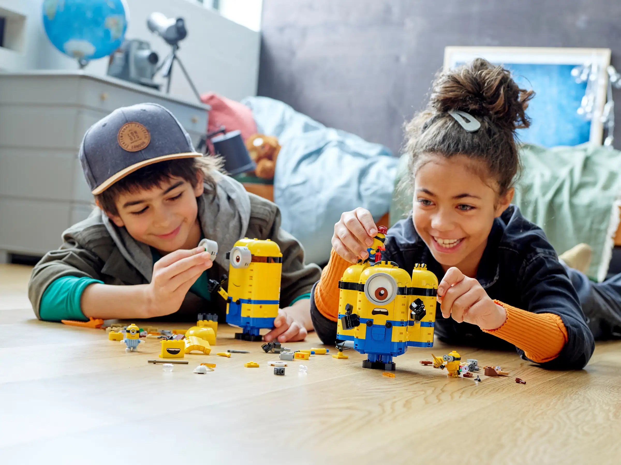 Compatible - Minions - 75551 - Brickbuilt Minions And Their Lair - 876 Pieces