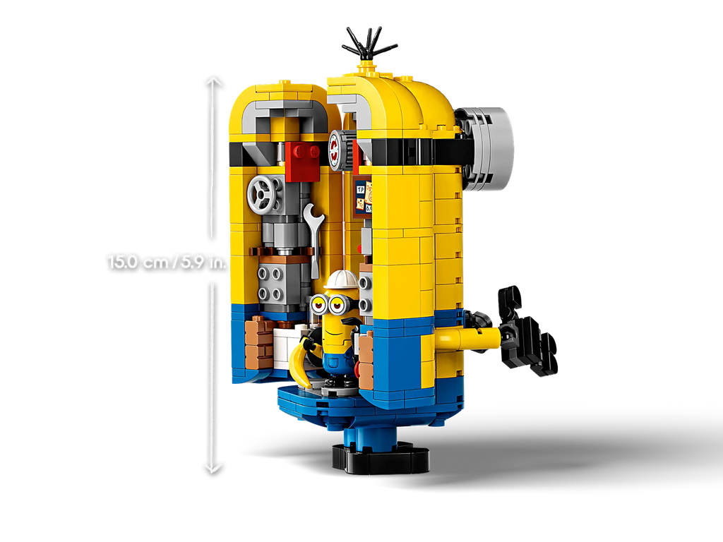 Compatible - Minions - 75551 - Brickbuilt Minions And Their Lair - 876 Pieces