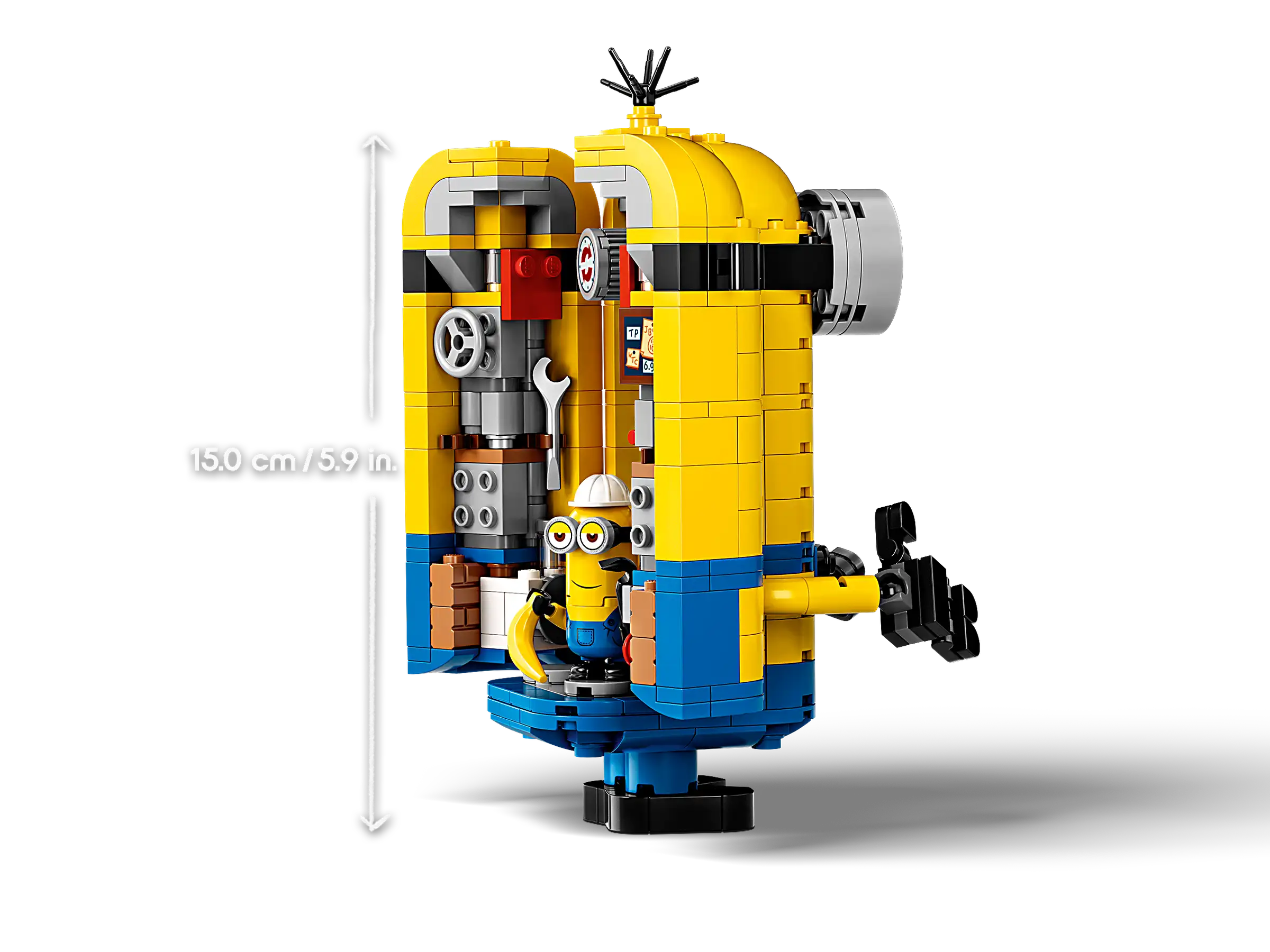 Compatible - Minions - 75551 - Brickbuilt Minions And Their Lair - 876 Pieces