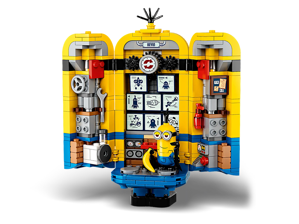 Compatible - Minions - 75551 - Brickbuilt Minions And Their Lair - 876 Pieces