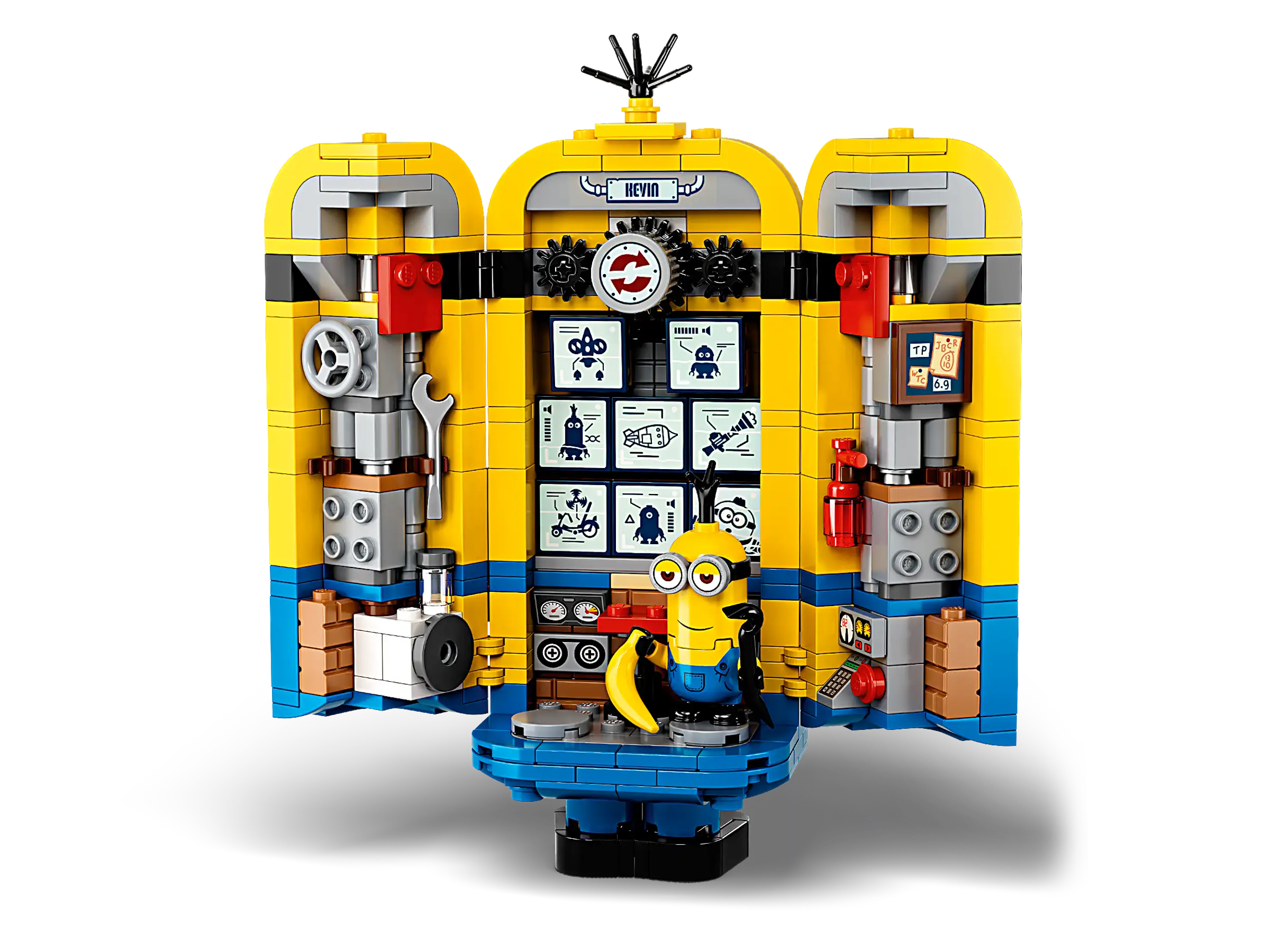 Compatible - Minions - 75551 - Brickbuilt Minions And Their Lair - 876 Pieces