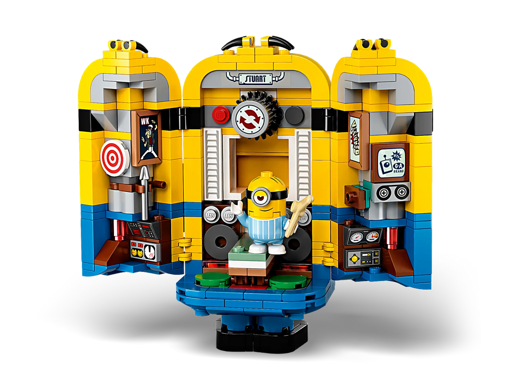 Compatible - Minions - 75551 - Brickbuilt Minions And Their Lair - 876 Pieces