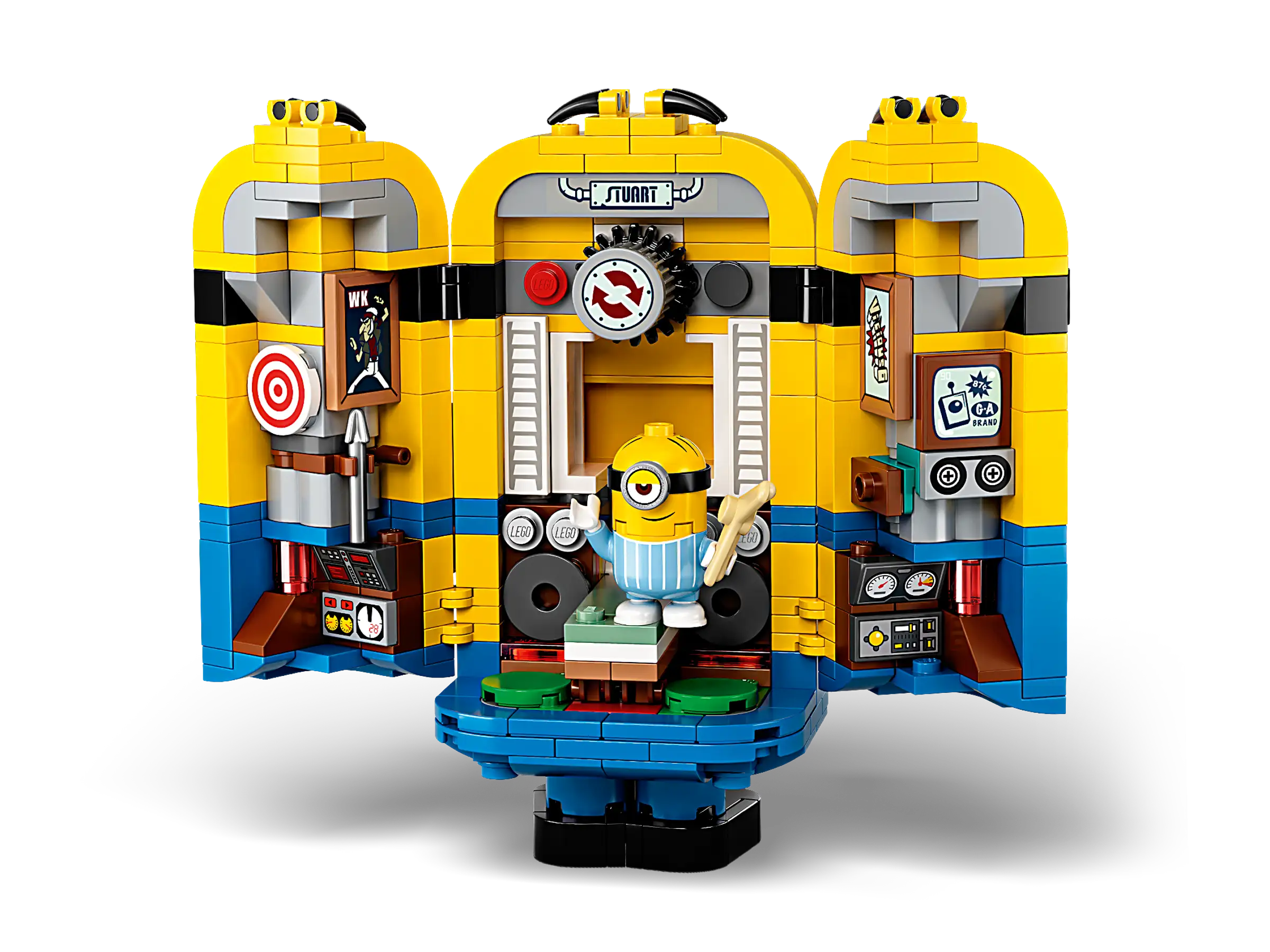 Compatible - Minions - 75551 - Brickbuilt Minions And Their Lair - 876 Pieces