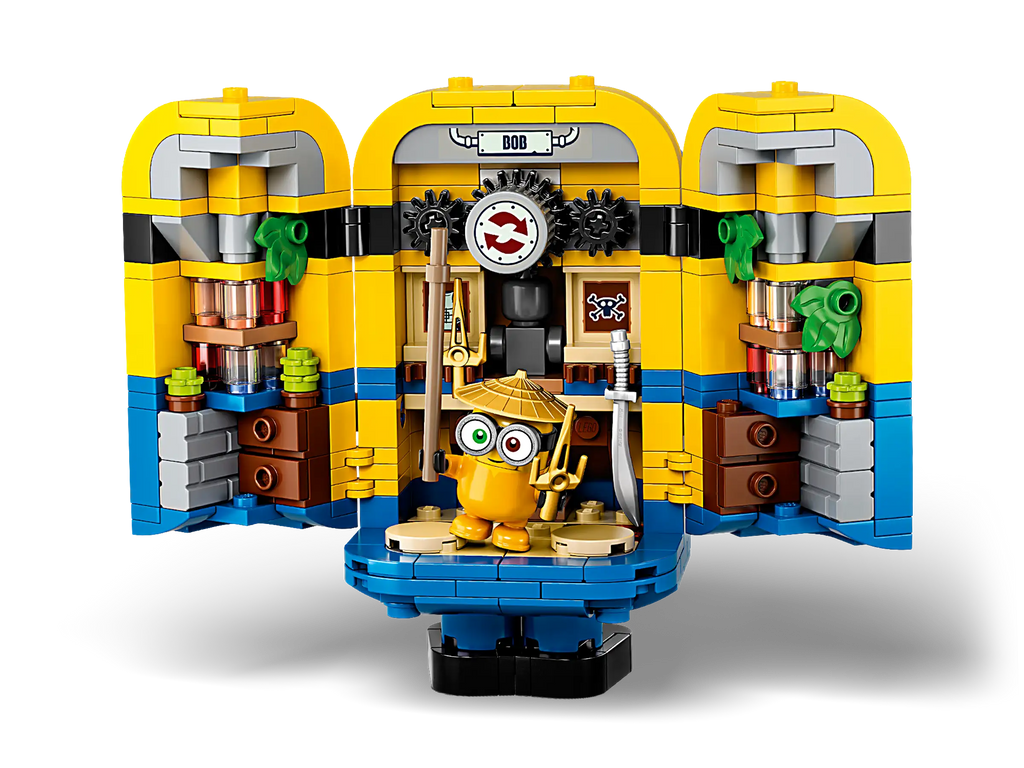 Compatible - Minions - 75551 - Brickbuilt Minions And Their Lair - 876 Pieces