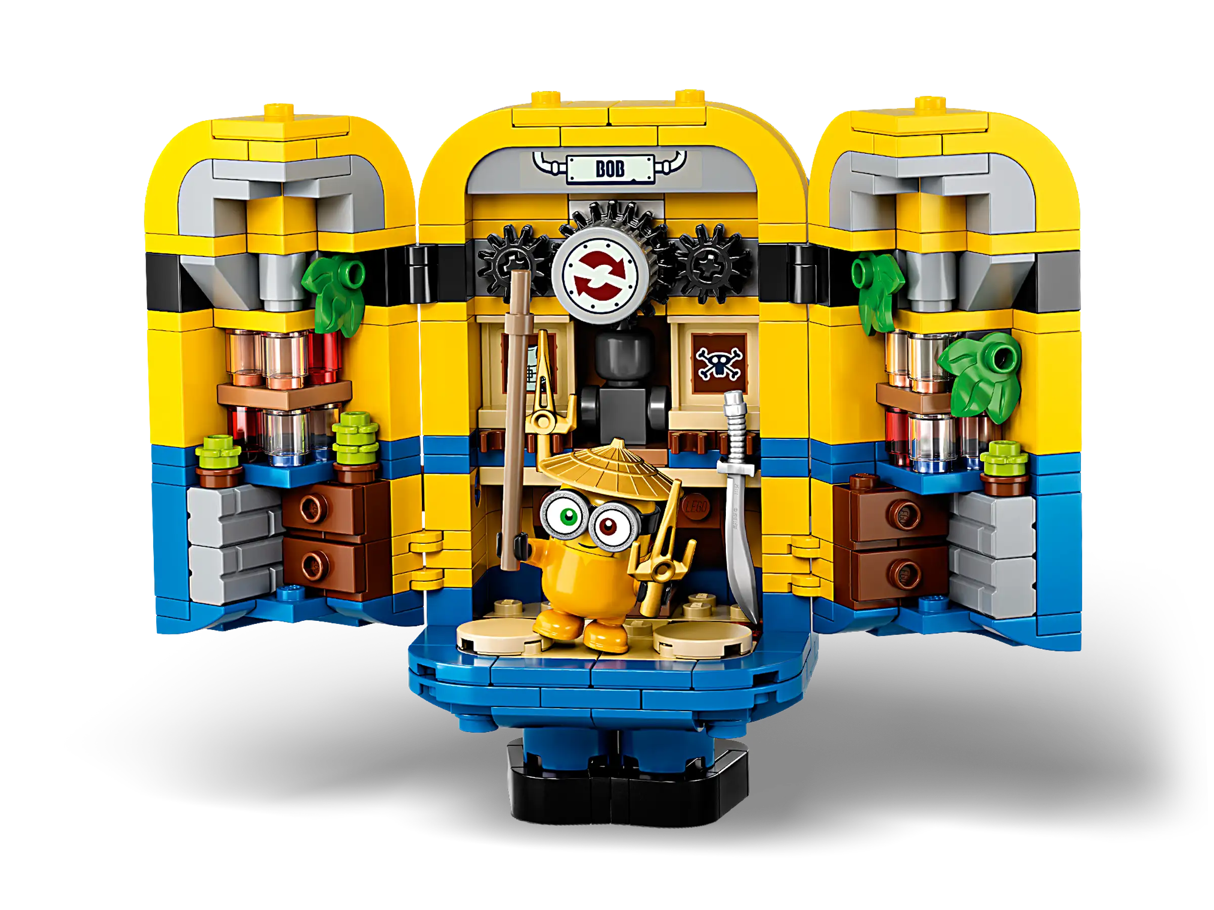 Compatible - Minions - 75551 - Brickbuilt Minions And Their Lair - 876 Pieces