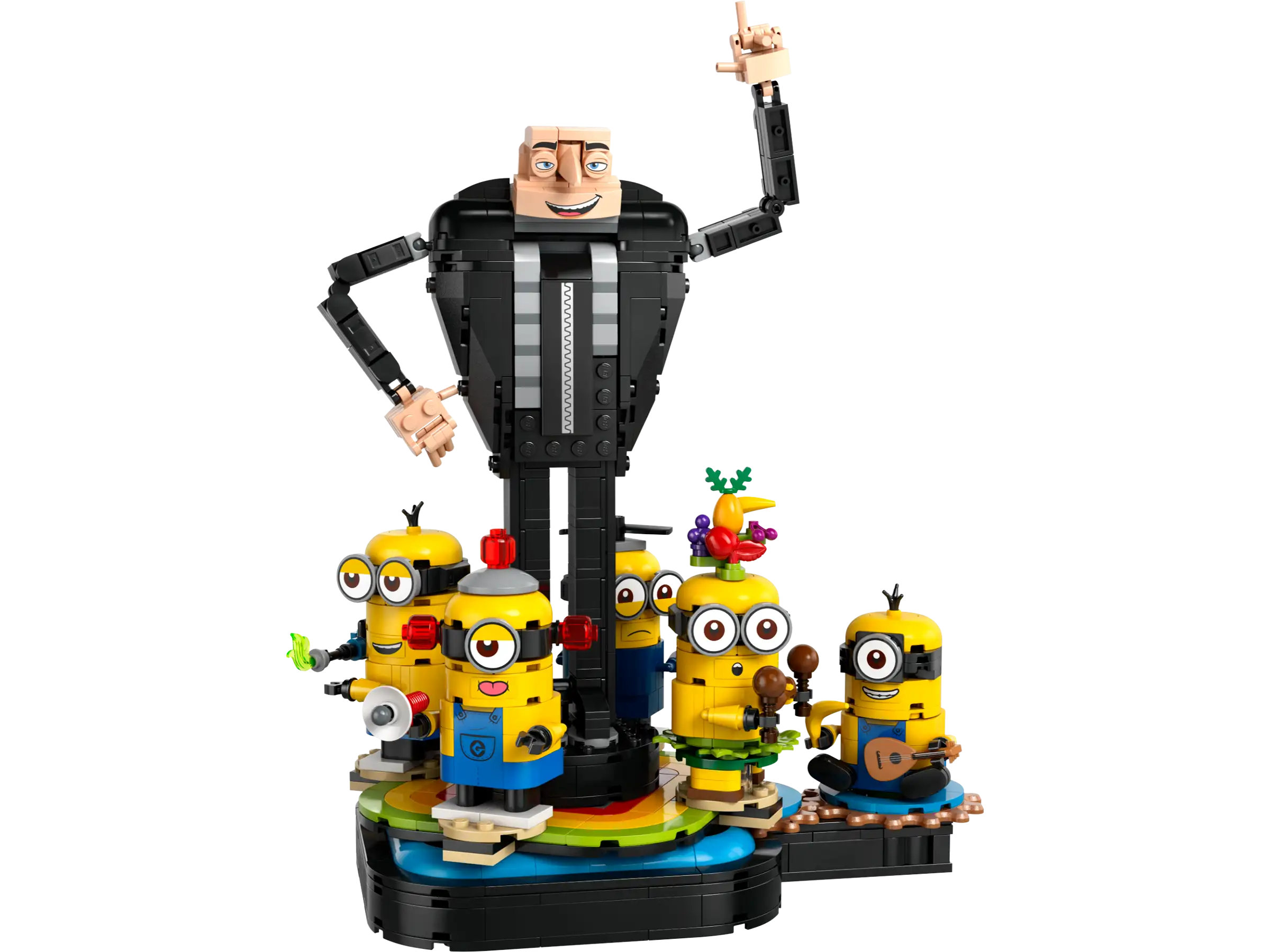 Compatible - Minions - 75582 - Brick-Built Gru And Minions - 839 Pieces