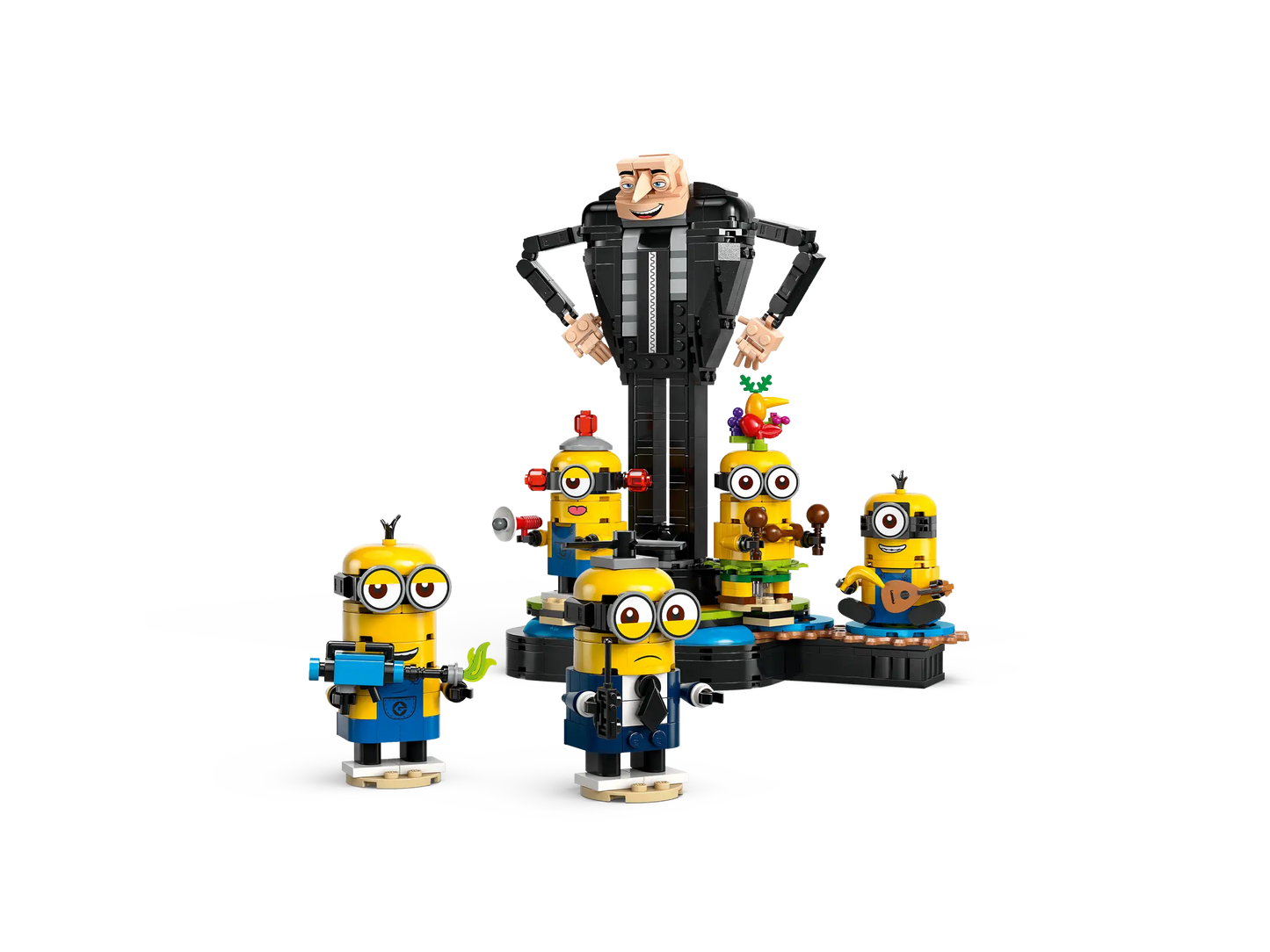 Compatible - 75582 - Brick-Built Gru And Minions - 839 Pieces