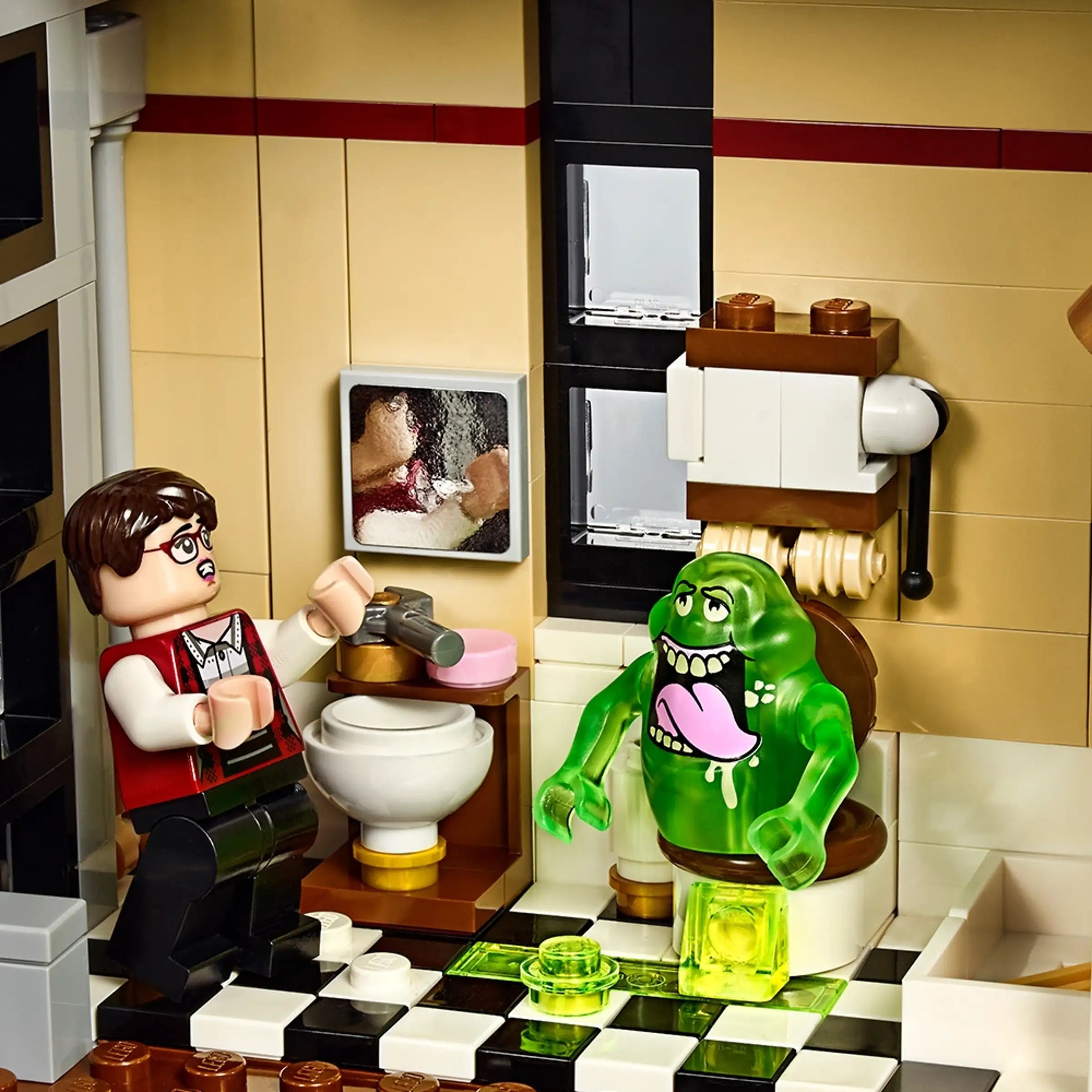 Compatible - Icons - 75827 - Ghostbusters - Ghostbusters Firehouse - 4634 Pieces