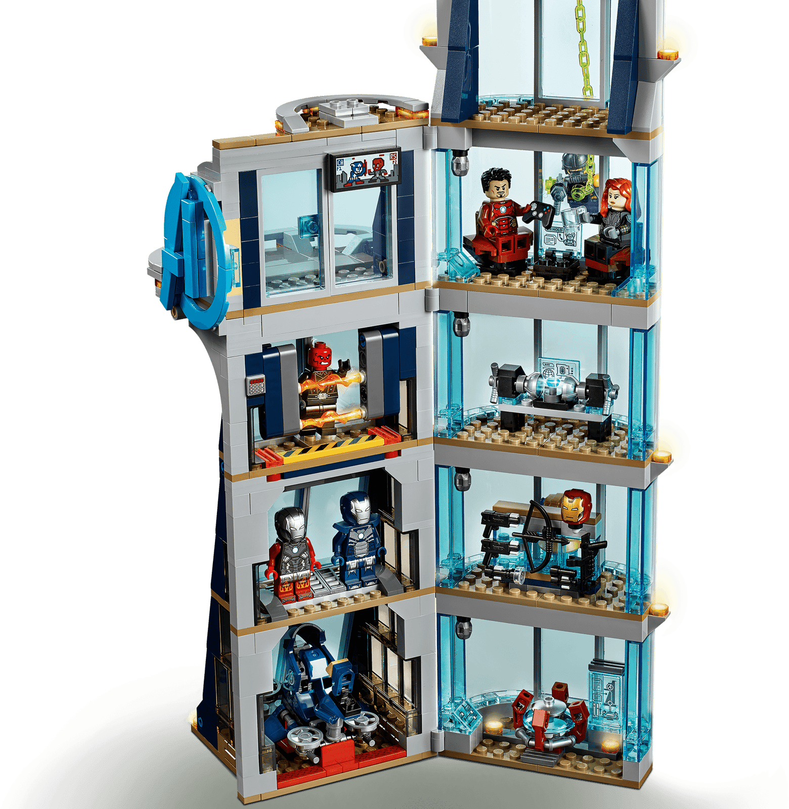 Compatible - Marvel - 76166 - Avengers Tower Battle - 685 Pieces