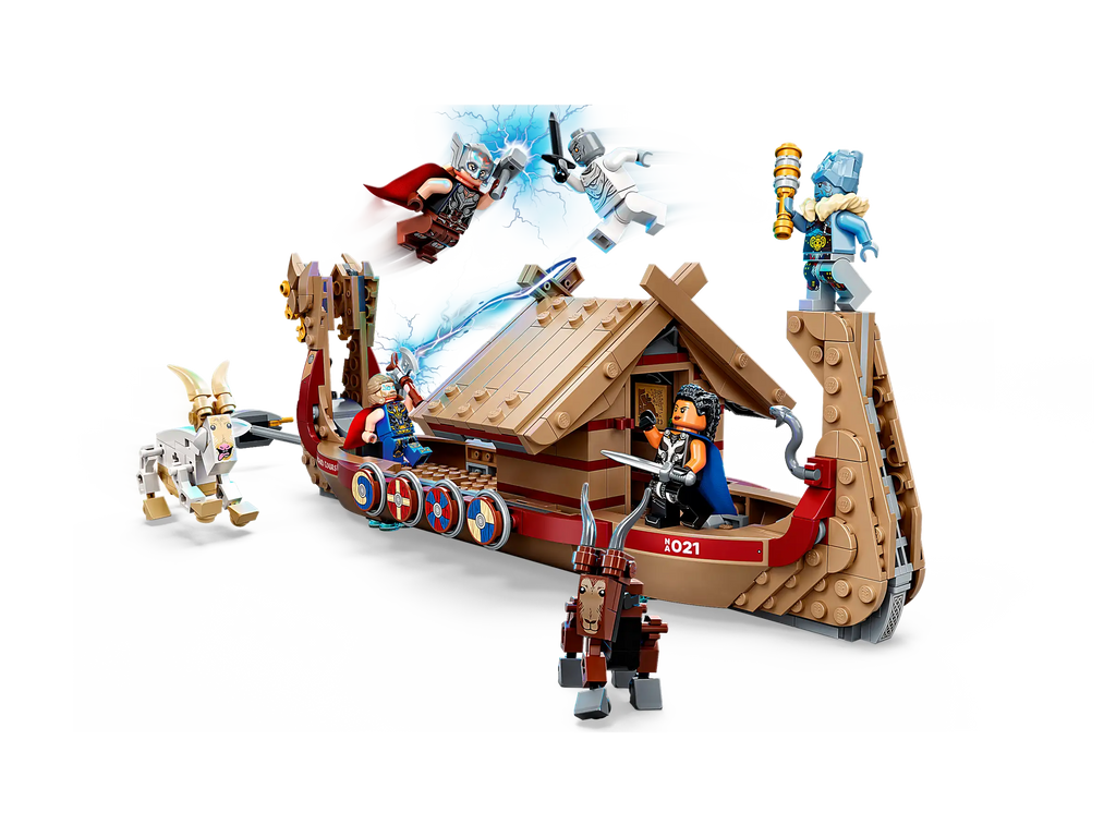 Compatible - Marvel - 76208 - Thor Love and Thunder Goat Boat - 564 Pieces
