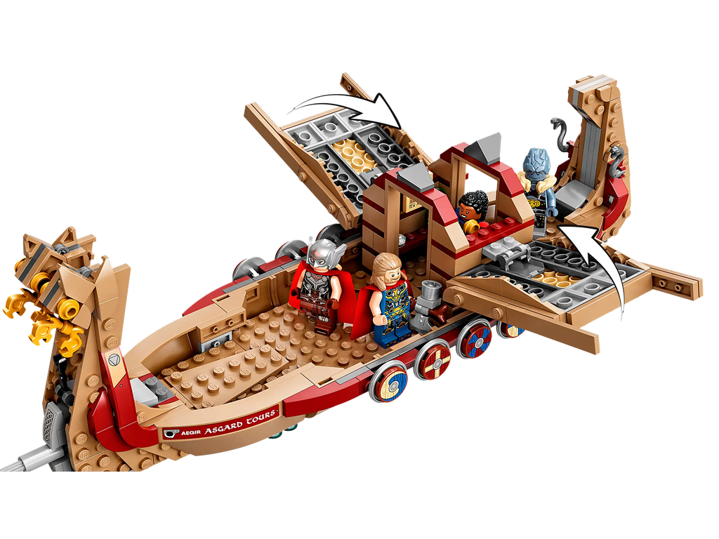Compatible - Marvel - 76208 - Thor Love and Thunder Goat Boat - 564 Pieces