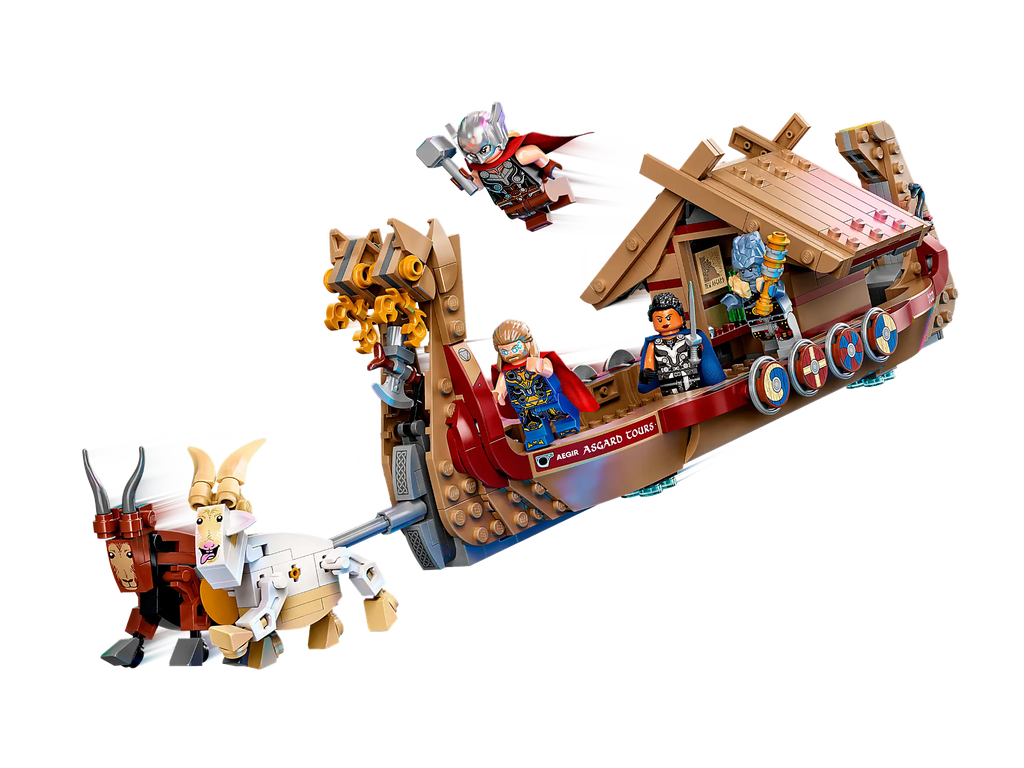 Compatible - Marvel - 76208 - Thor Love and Thunder Goat Boat - 564 Pieces