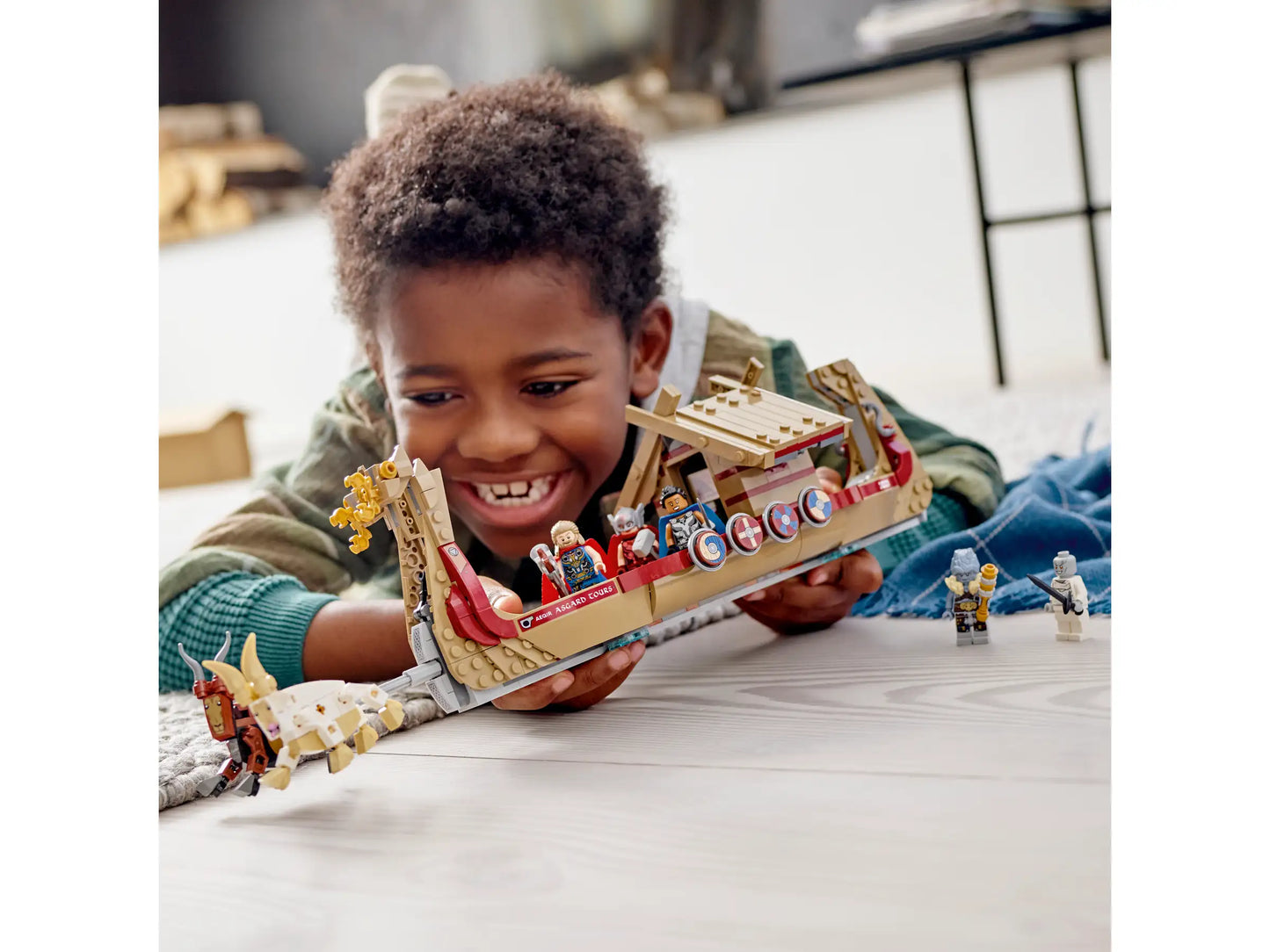 Compatible - 76208 - Thor - Love And Thunder - The Goat Boat - 564 Pieces