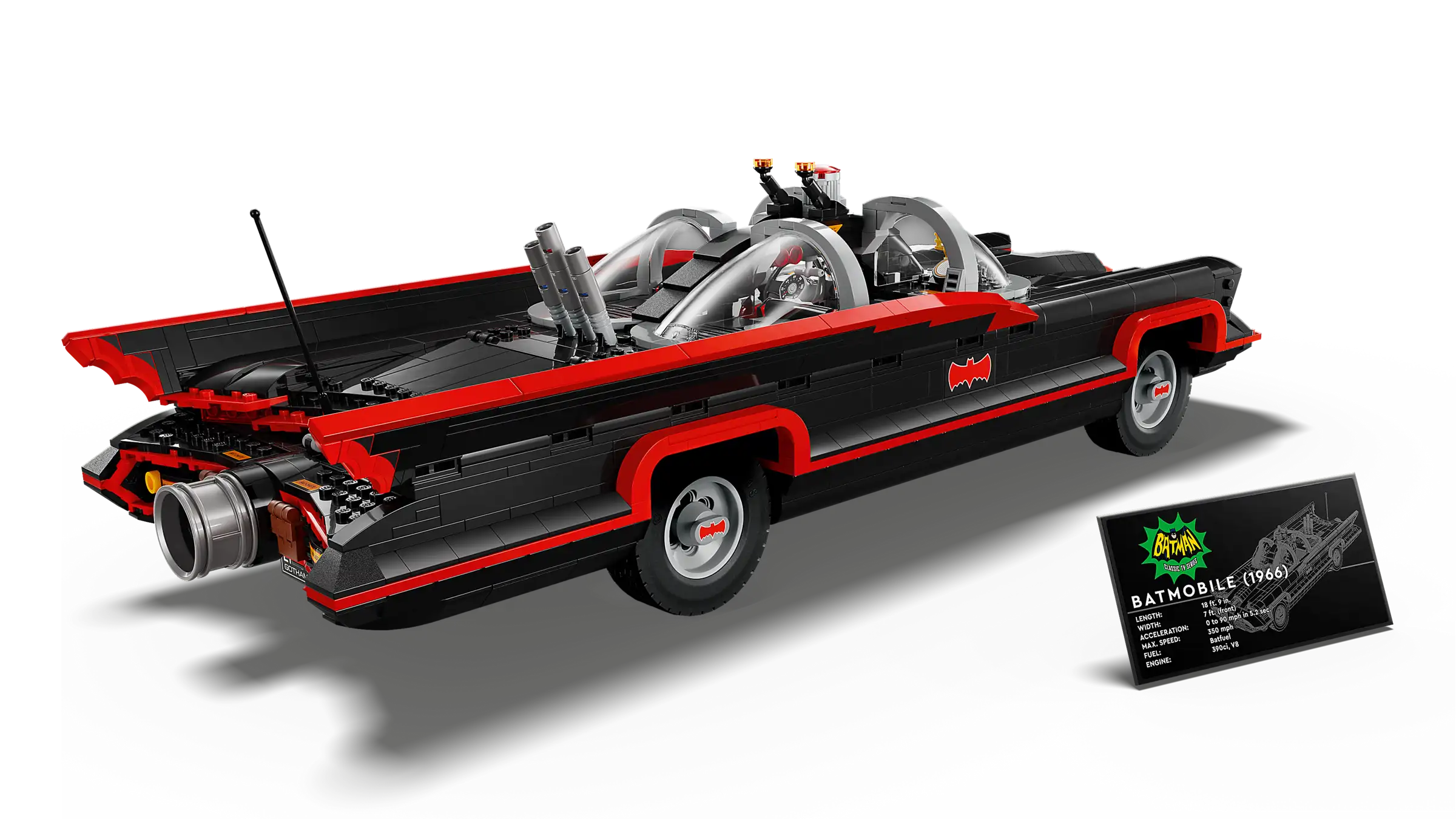 Compatible - Batman - 76328 - The Classic TV Series Batmobile - 1822 Pieces