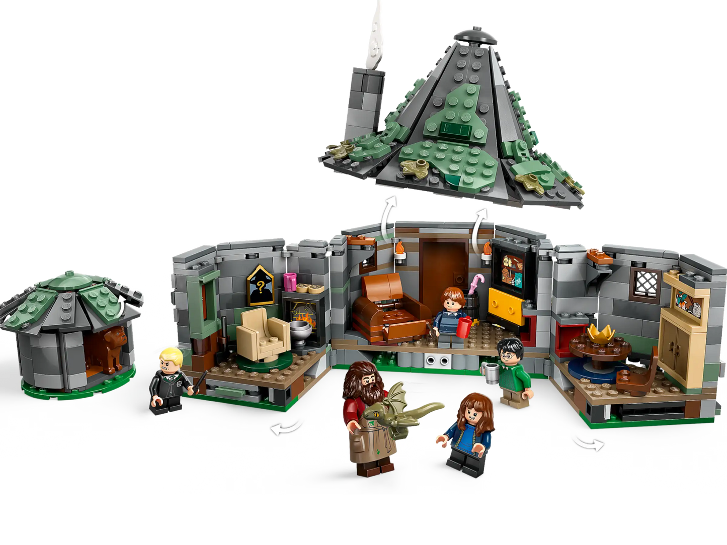 Compatible - 76428 - Harry Potter - Hagrid's Hut - An Unexpected Visit - 896 Pieces