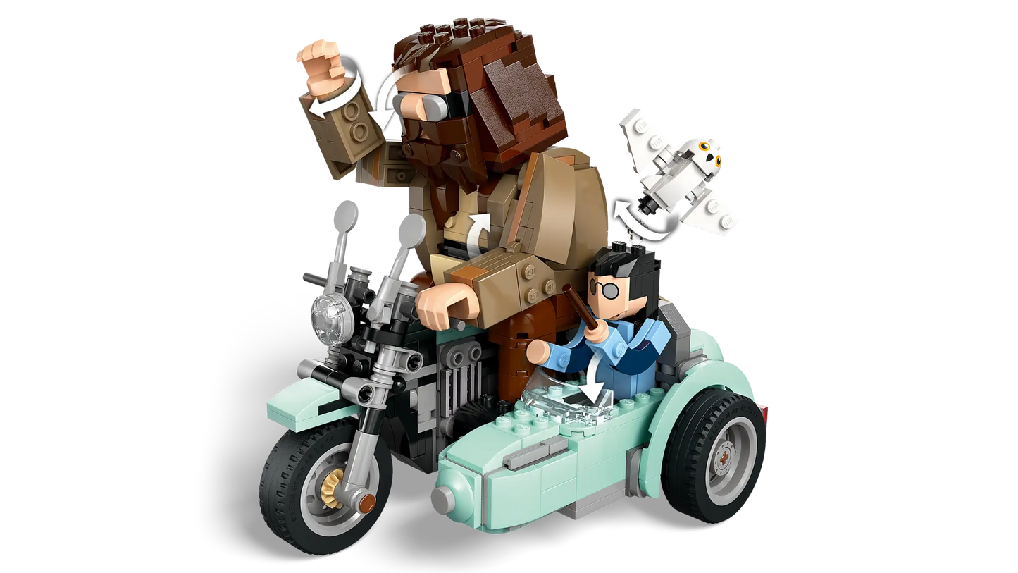 Compatible - 76443 - Harry Potter - Hagrid & Harry's Motorcycle Ride - 617 Pieces