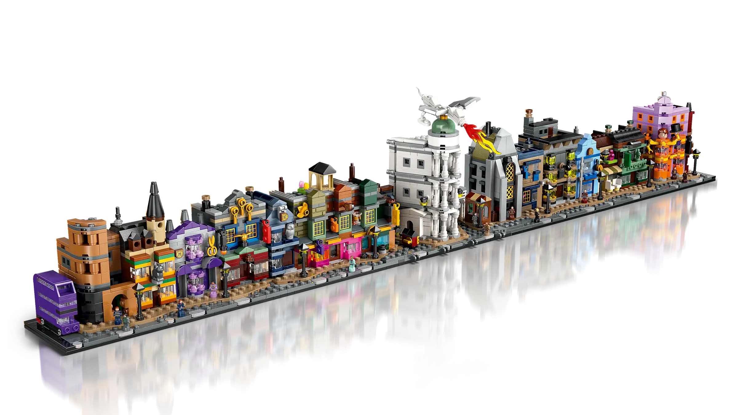 Compatible - Harry Potter - 76444 - Diagon Alley Wizarding Shops - 2750 Pieces