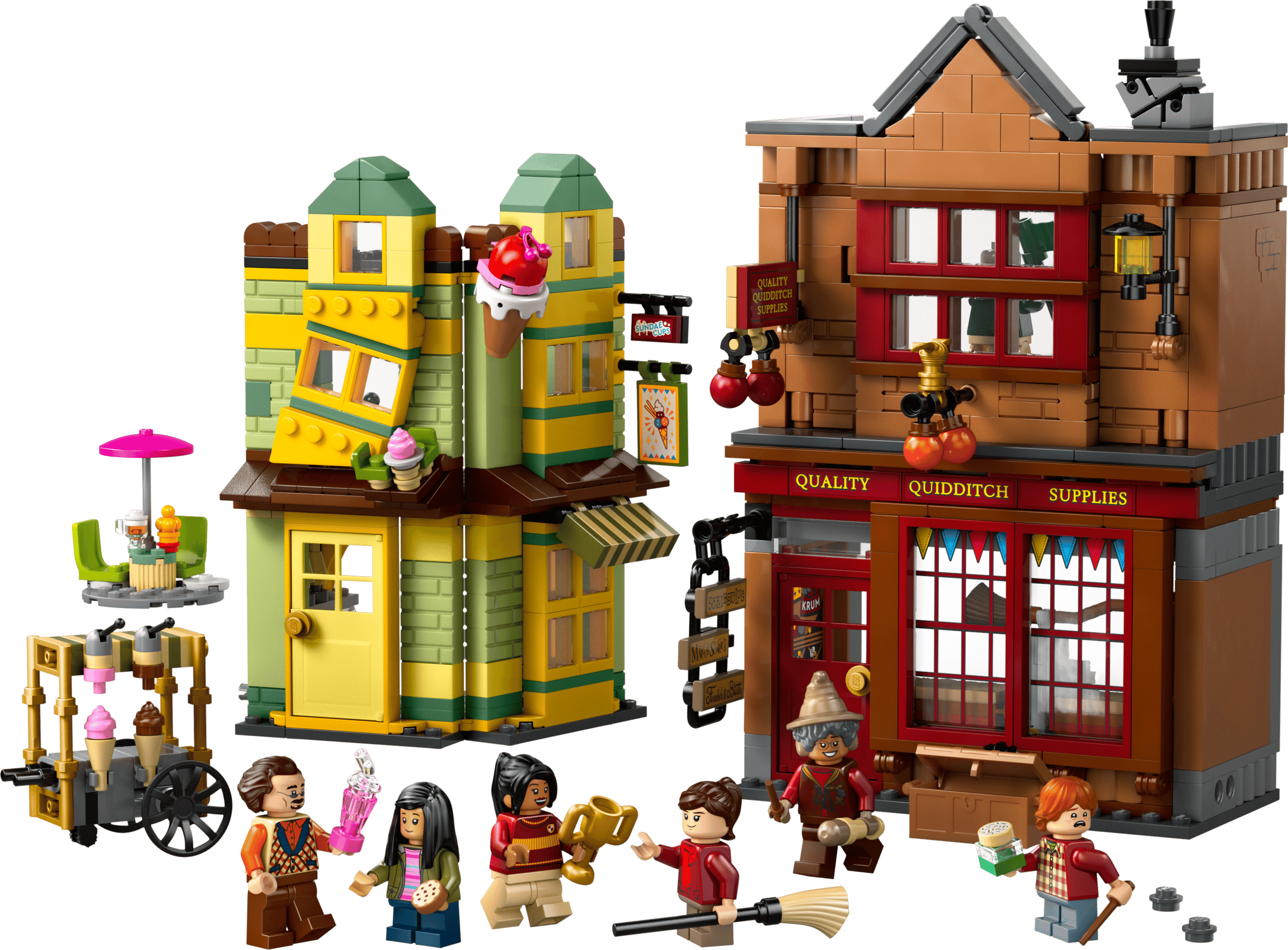 Compatible - 76452 - Harry Potter - Quality Quidditch Supplies And Ice Cream Parlour -  795 Pieces