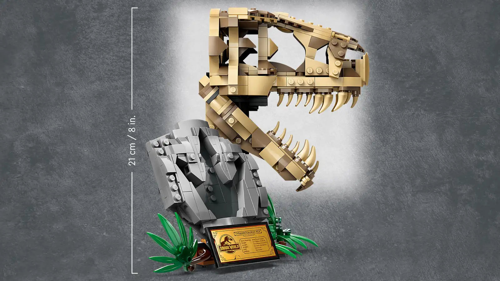 Compatible - Jurassic World - 76964 - T. rex Dinosaur Fossils: Skull - 577 Pieces