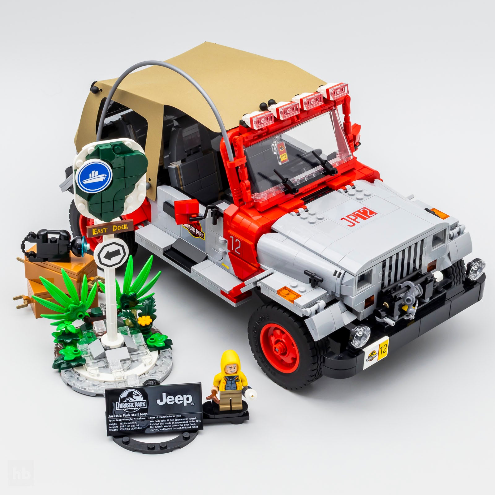 Compatible - 77984 - Jurassic Park Jeep Wrangler - 1924 Pieces