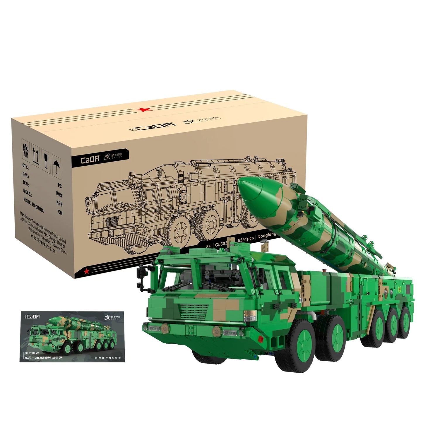 CADA - C56031 - DF 21D - Dong Feng Anti-Ship Ballistic Missile - 6351 Pieces - Static Version