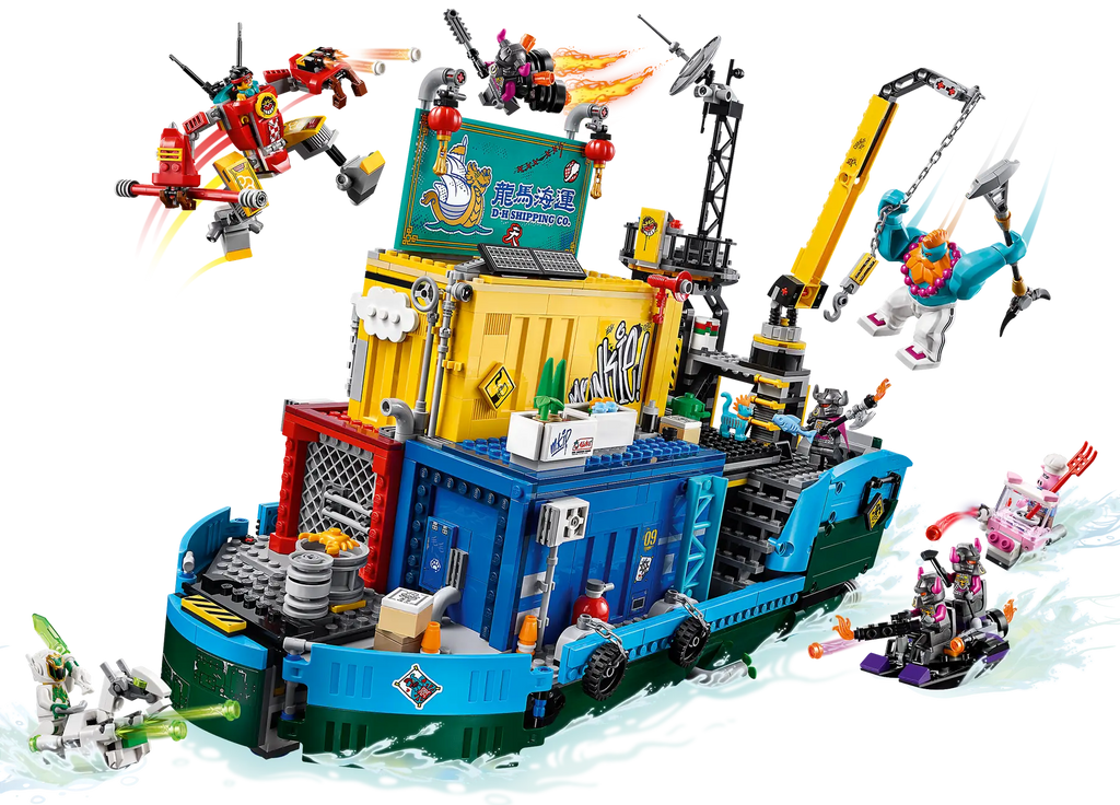 Compatible - Monkie Kid - 80013 - Team Secret HQ - 1959 Pieces