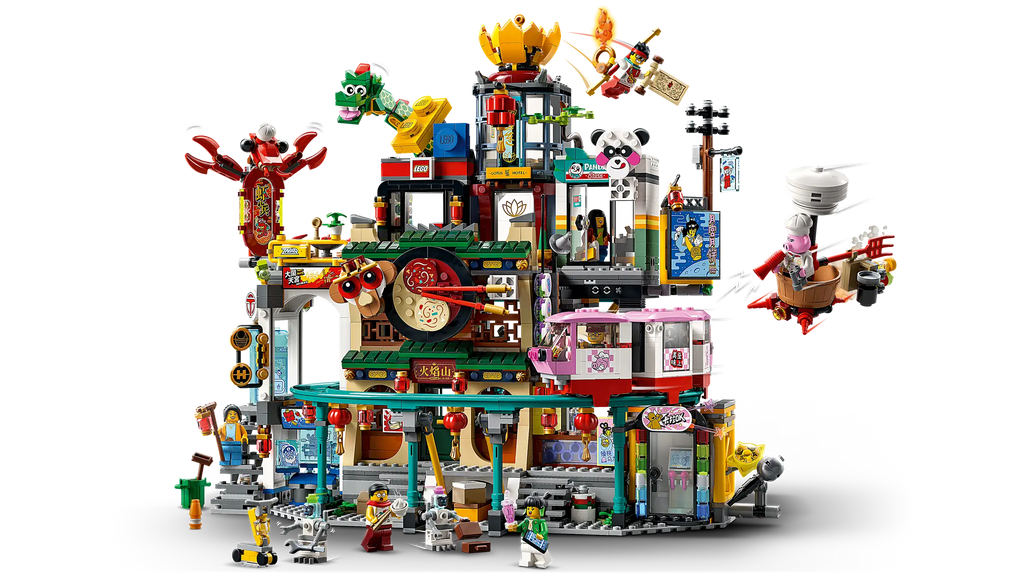 Compatible - Monkie Kid - 80036 - The City of Lanterns - 2187 Pieces
