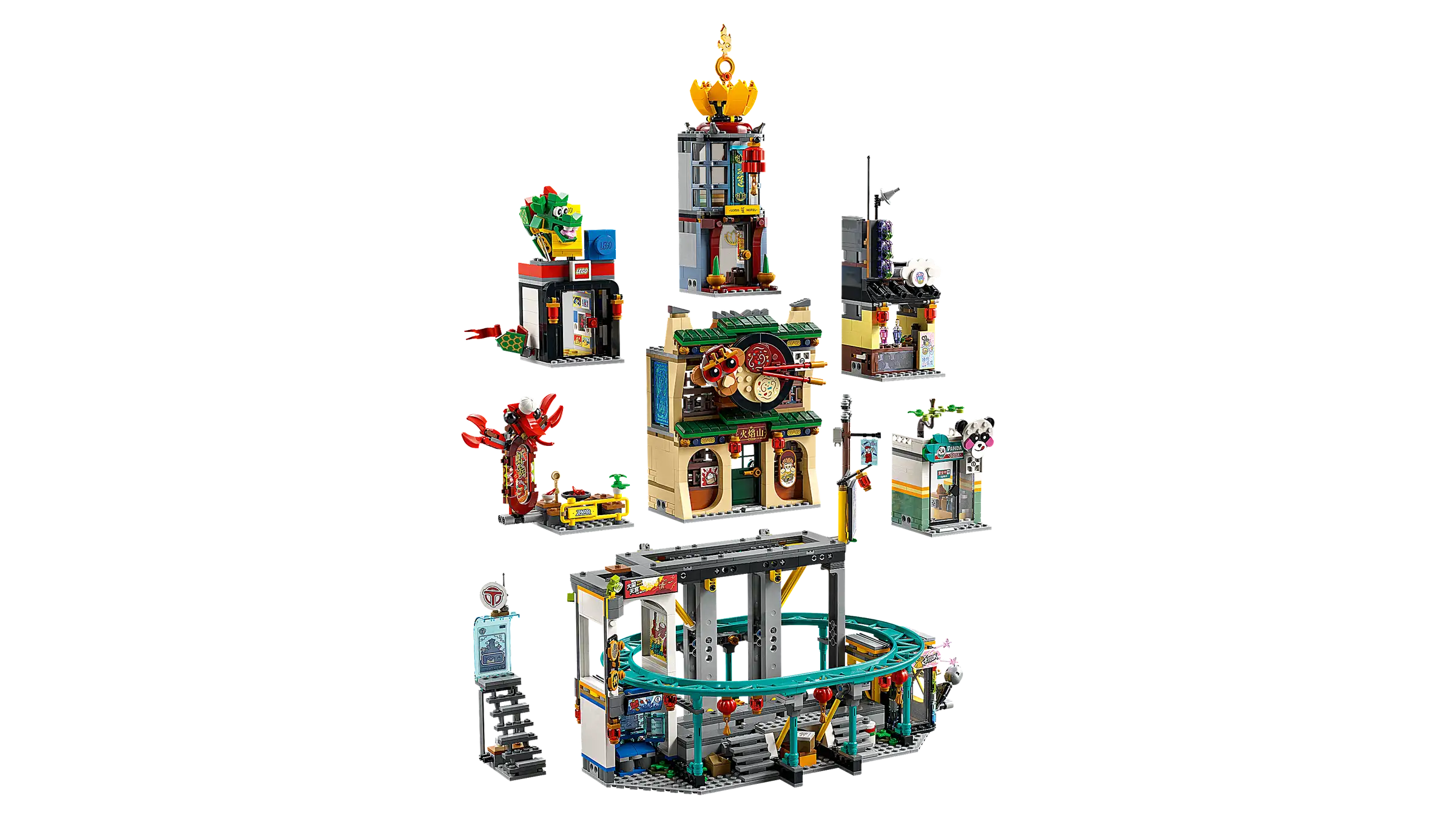 Compatible - Monkie Kid - 80036 - The City of Lanterns - 2187 Pieces