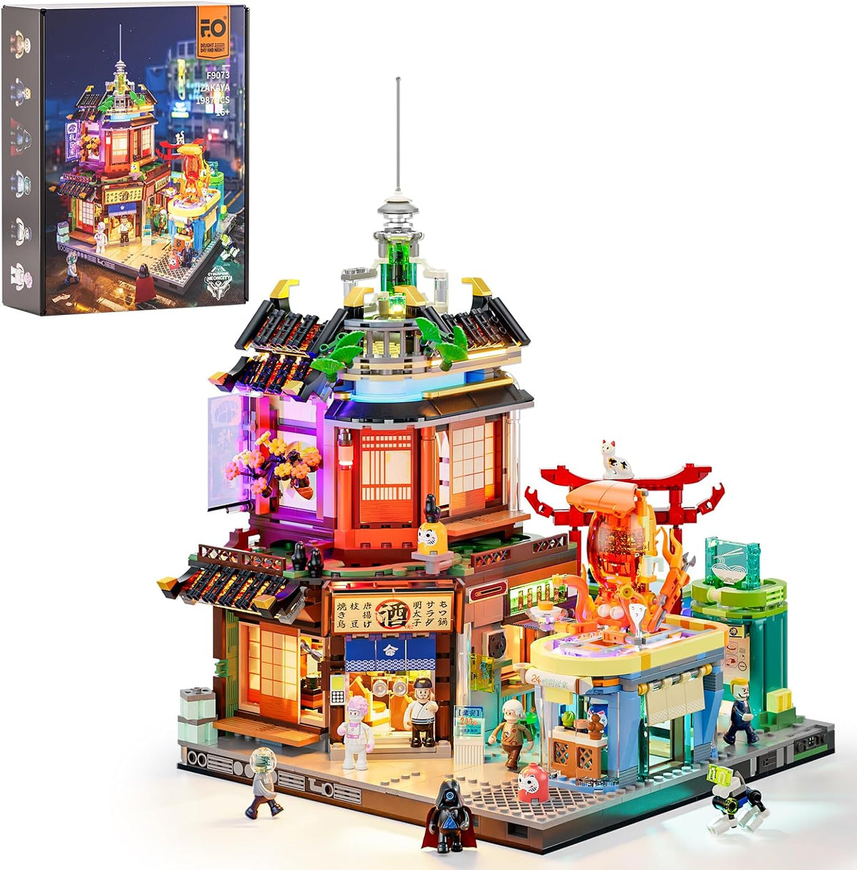 Funwhole/Lumibricks - F9073 - Cyberpunk Series - Izakaya - 1987 Pieces