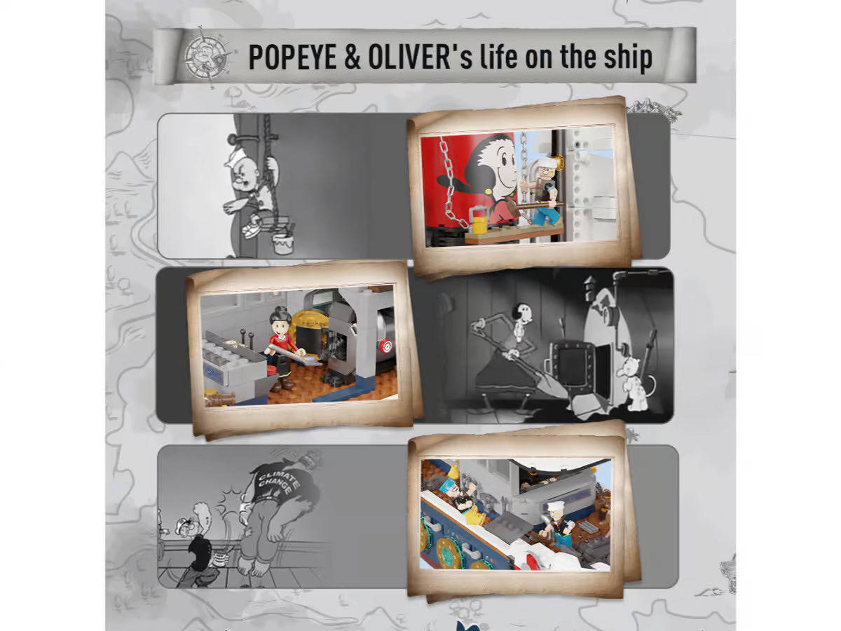 Pantasy - 86402 - Popeye's Steamship - 2501 Pieces