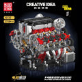 Mould King - 10130 - The Ferrari 488 Engine - 2718 Pieces - Dynamic Version