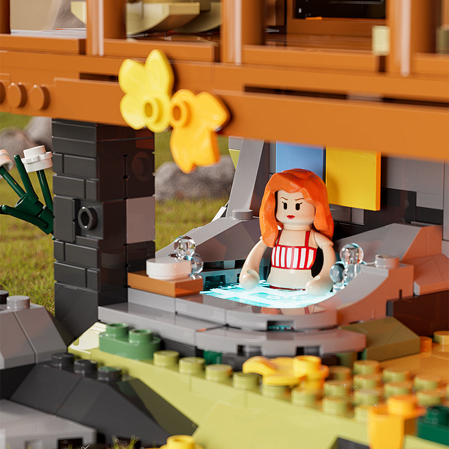Funwhole/Lumibricks - F9035 - Mountain Cabin - 2255 Pieces