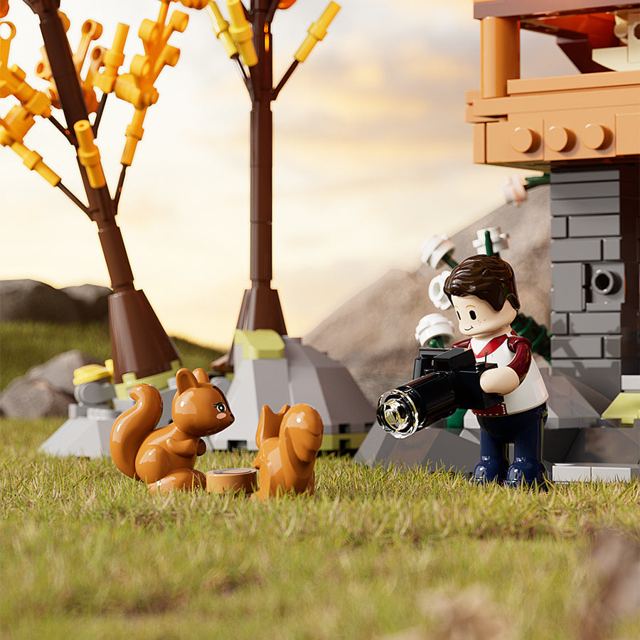 Funwhole/Lumibricks - F9035 - Mountain Cabin - 2255 Pieces