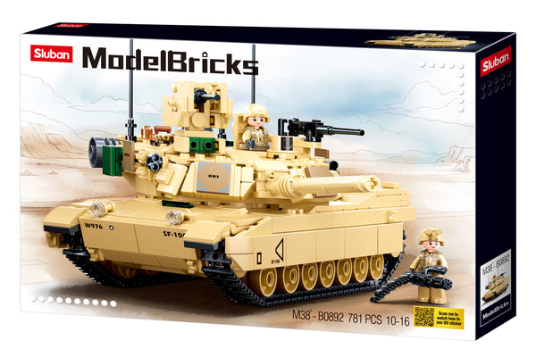 Sluban - M38-B0892 - M1 Abrams US Main Battle Tank - 781 Pieces