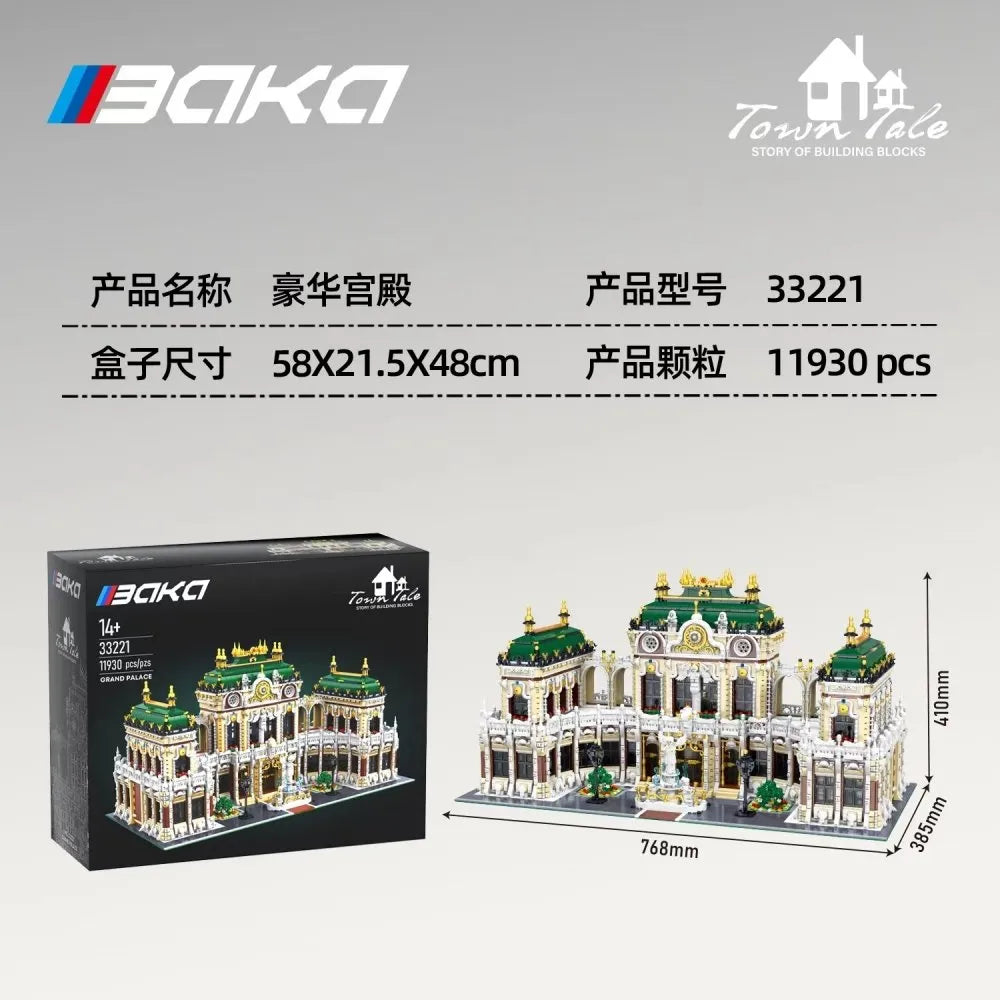 BAKA - 33221 - Luxurious Grand Palace - 11930 Pieces – BrixBuilders