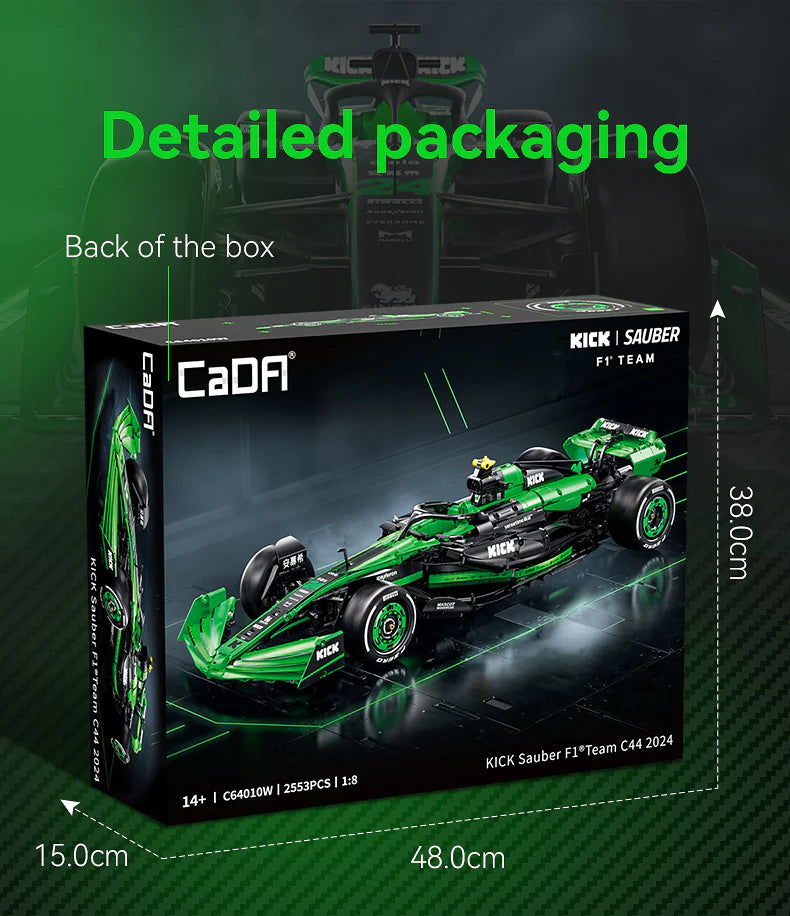 CaDA - C64010 - Master Series - Kick Sauber F1 - 2553 Pieces (Group Order Discount Not Applicable)
